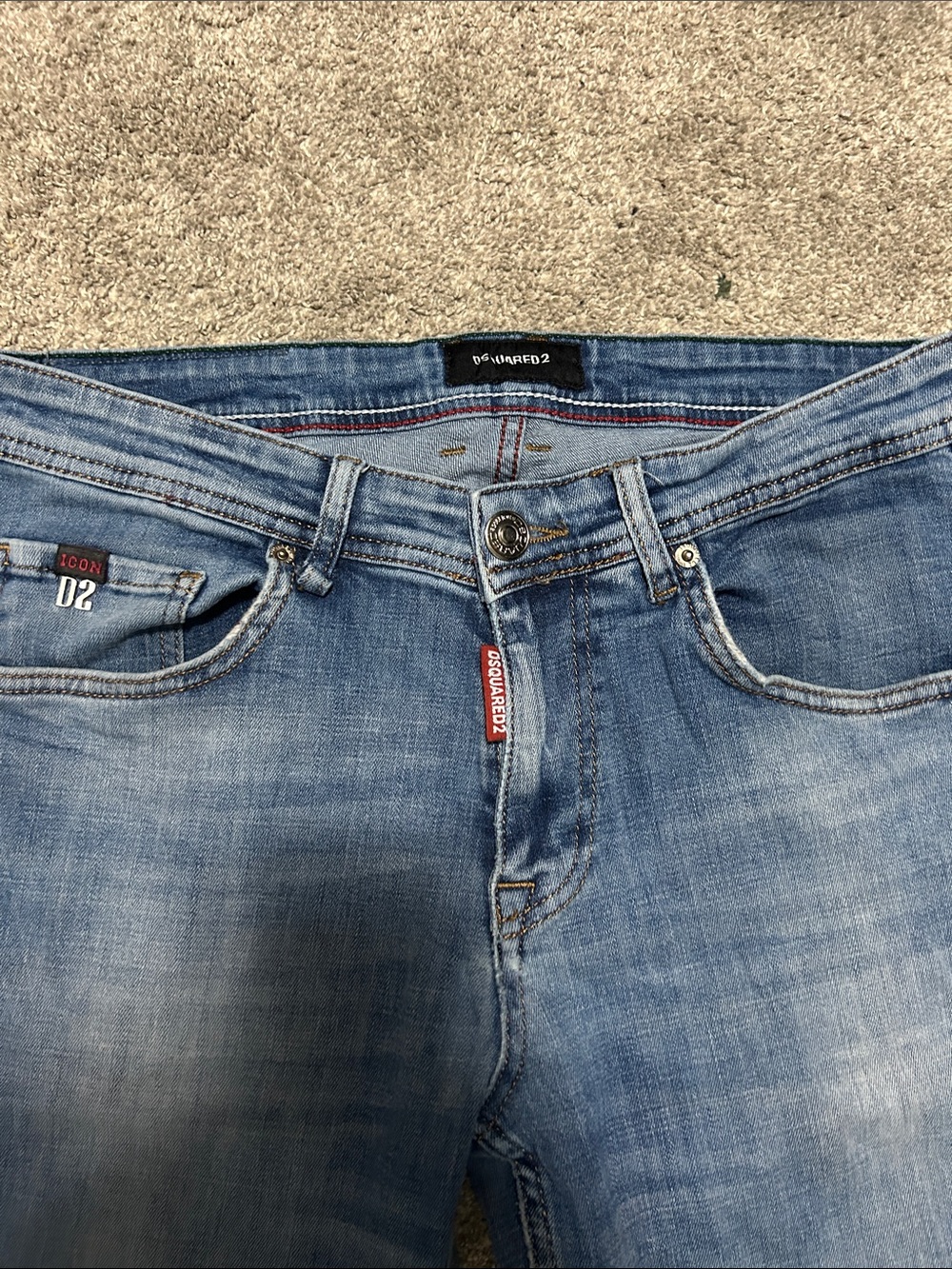 Vintage DSQUARED2 Slim Fit Size 31 Blue Jeans - Picture 5 of 11